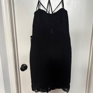 Express Black Lace Dress
